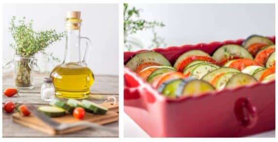 un tian de légumes à l’huile d’olive