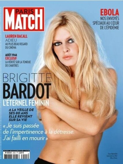 Brigitte Bardot, "la petite fiancée" de Paris Match 