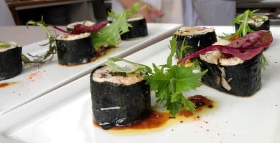Entrée du jour : maki de tourteau